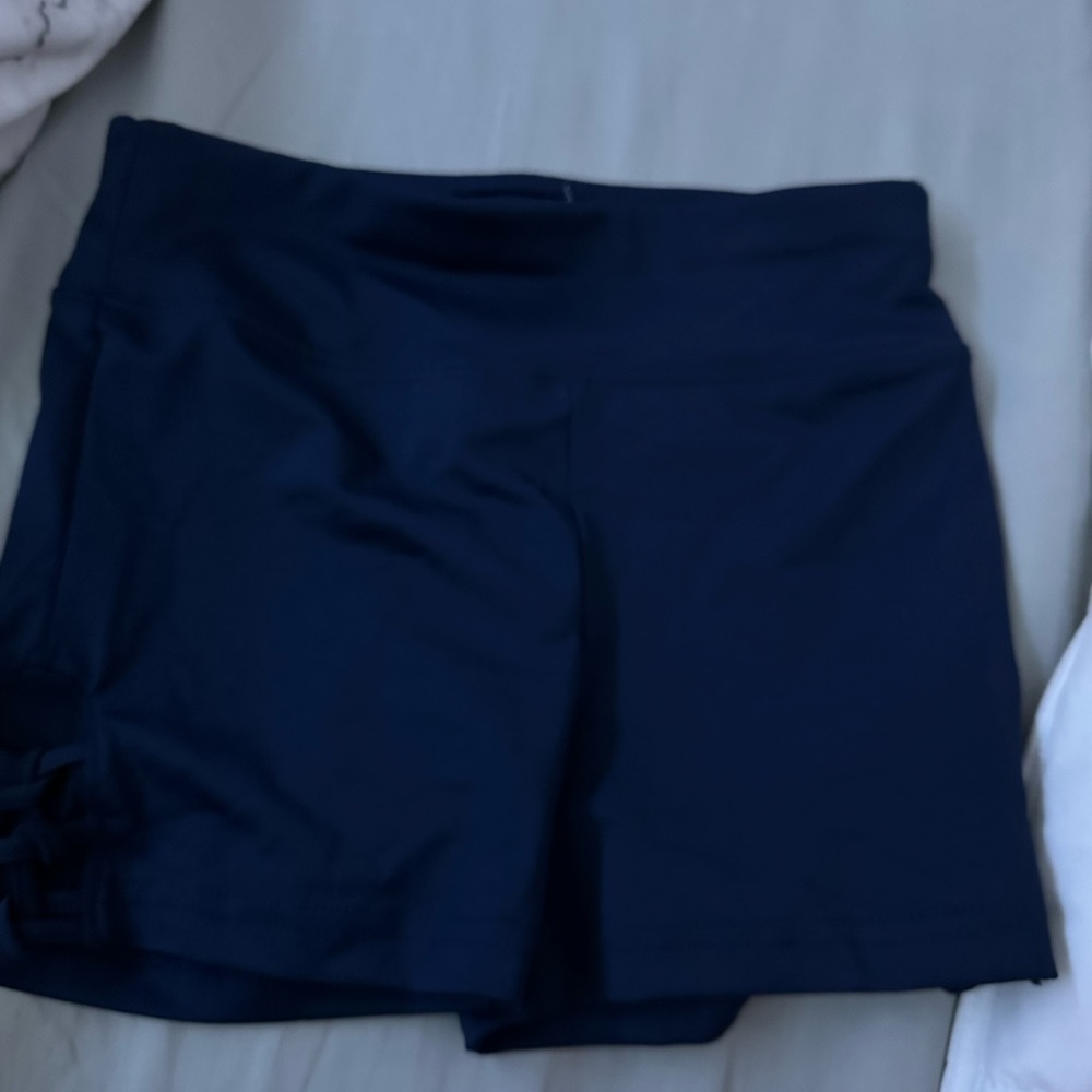 navy blue justice shorts